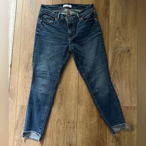 LOFT Dark Blue cropped Modern Skinny Jeans